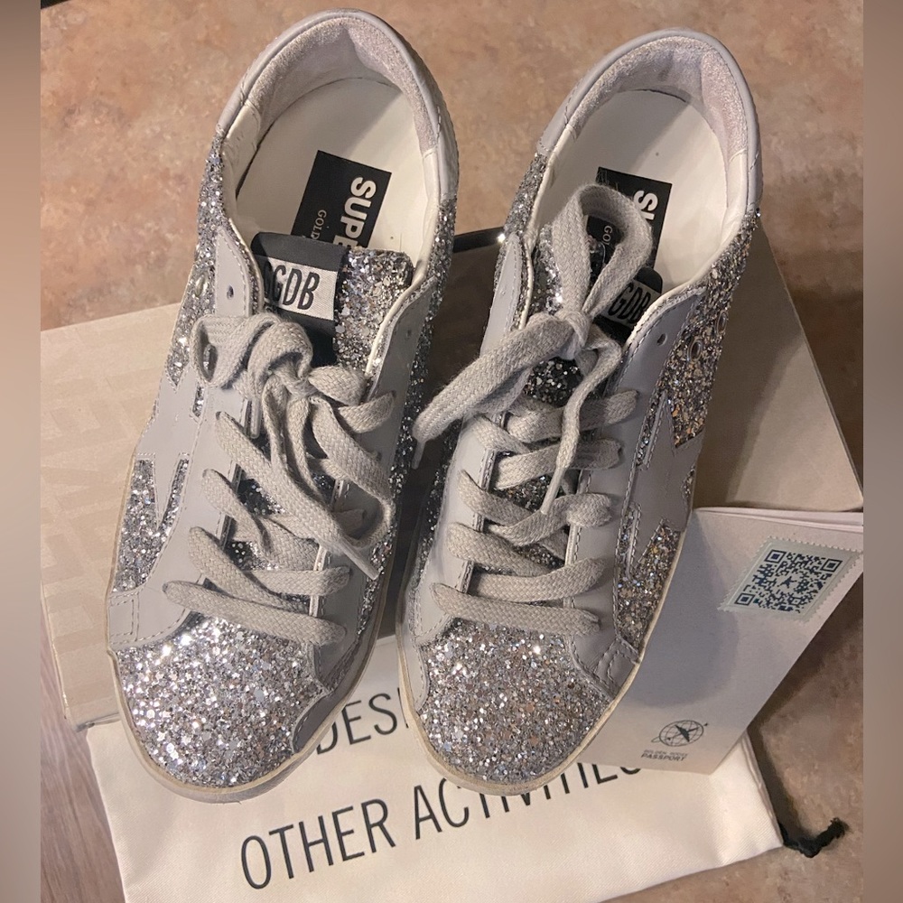 Golden Goose Glitter Superstar sneakers